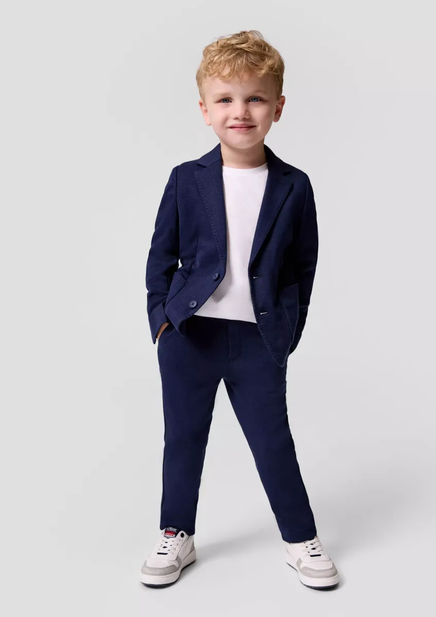 Festliche Stoffhose mit Elastikbund