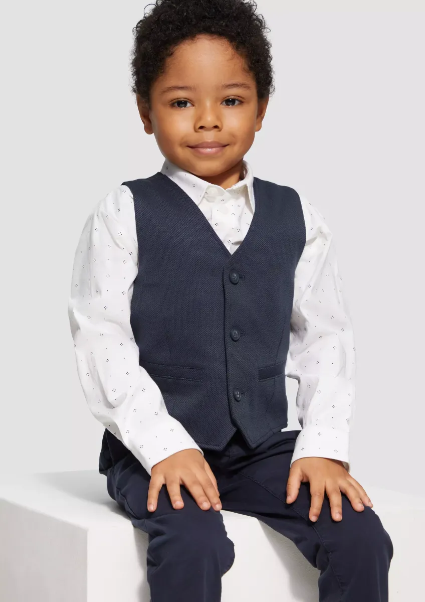 Festliche Weste mit Rückenteil aus Taft