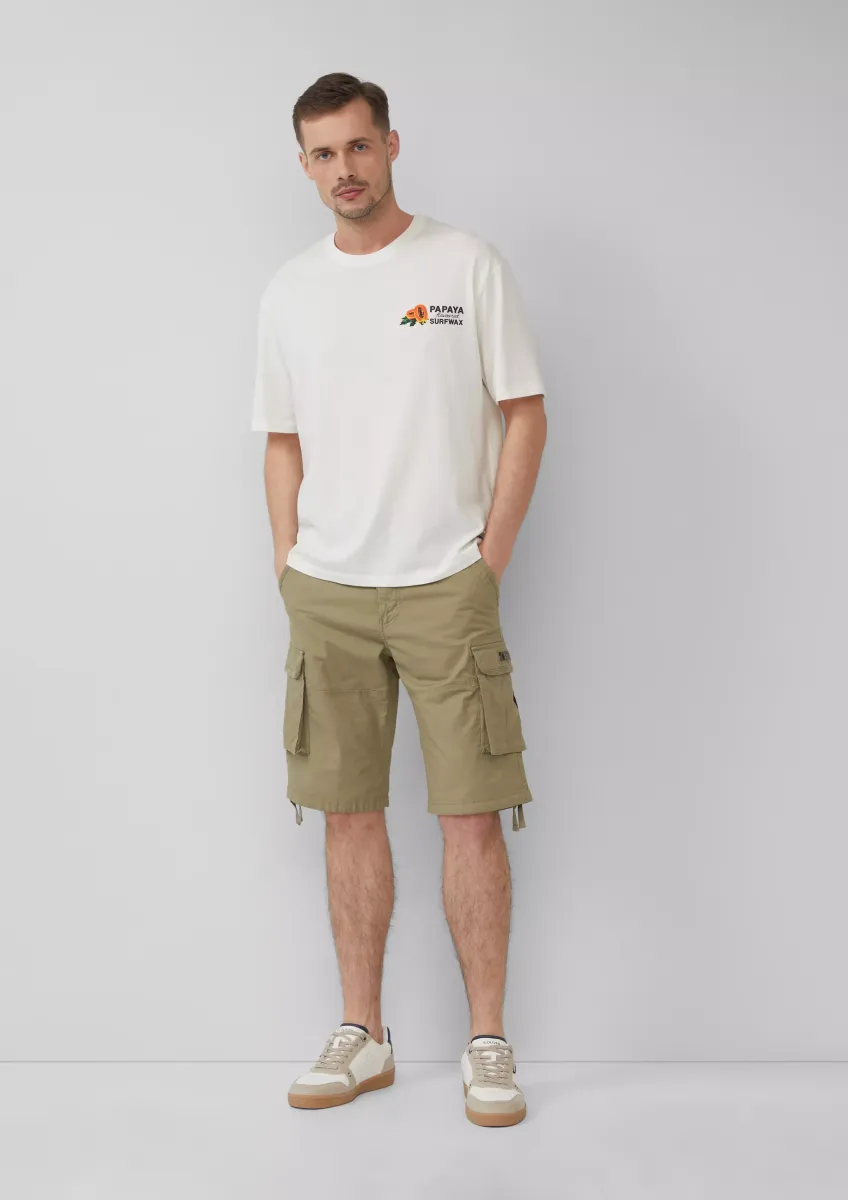 File: Cargo-Bermuda im Relaxed Fit mit Ripstop-Struktur