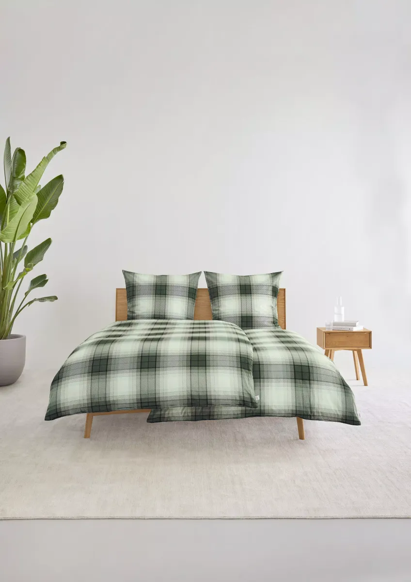 Flanellbettwäsche-Set im Karo-Design