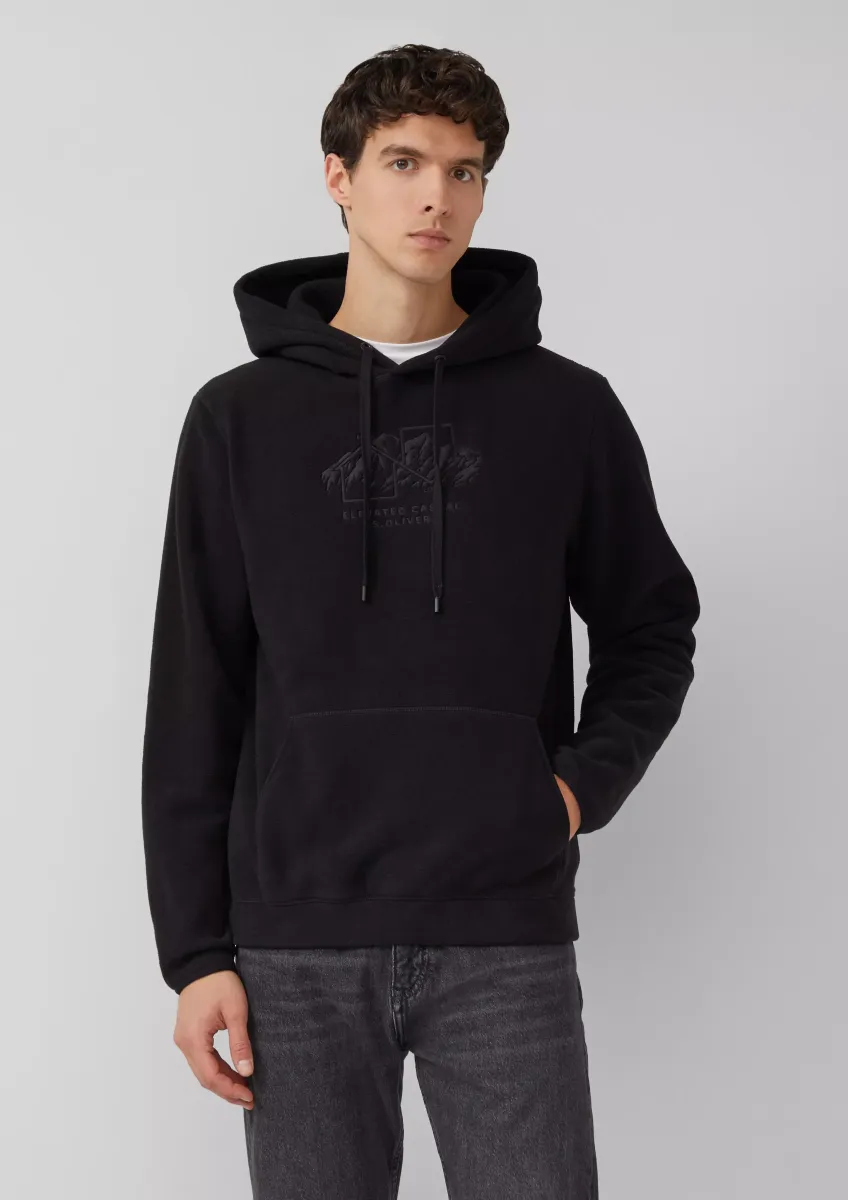 Fleece-Hoodie mit Artwork