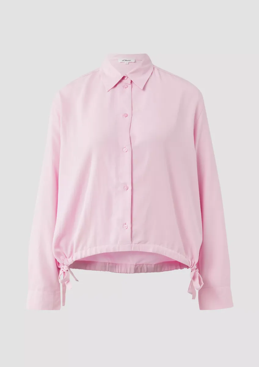 Fließende Bluse mit Schleifen-Detail