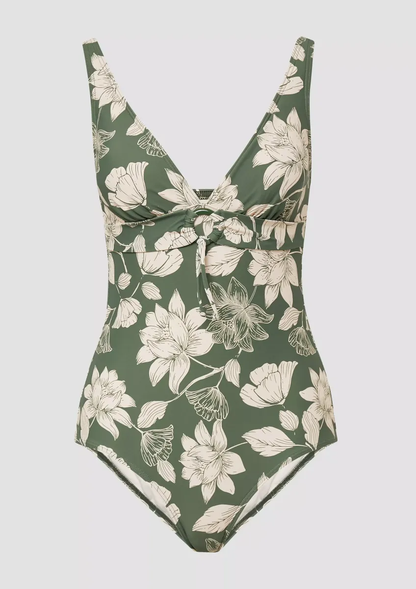 Floral gemusterter Badeanzug