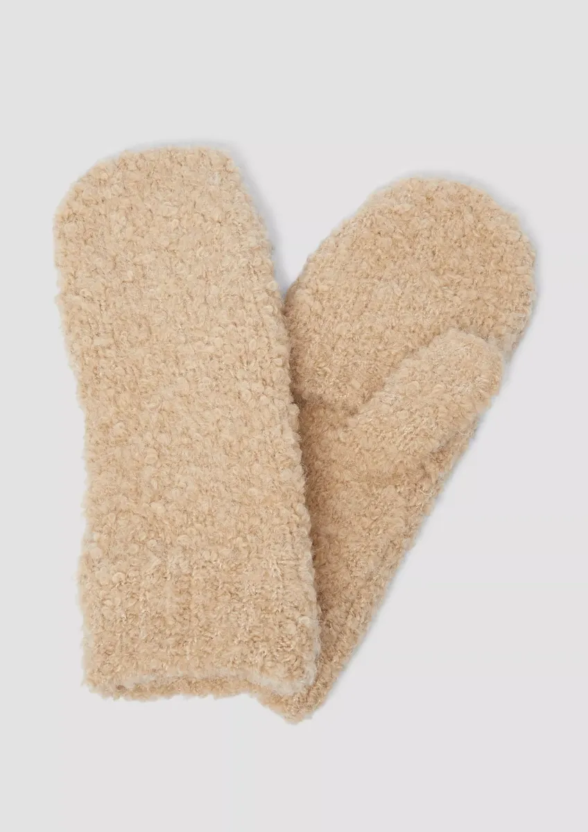 Fäustlinge aus Bouclé-Strick