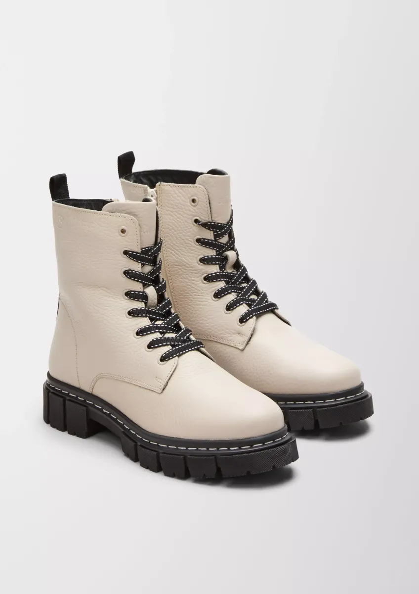 Gefütterte Lederboots