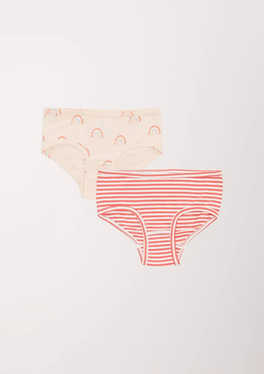 Gemusterte Slips im 2er-Pack