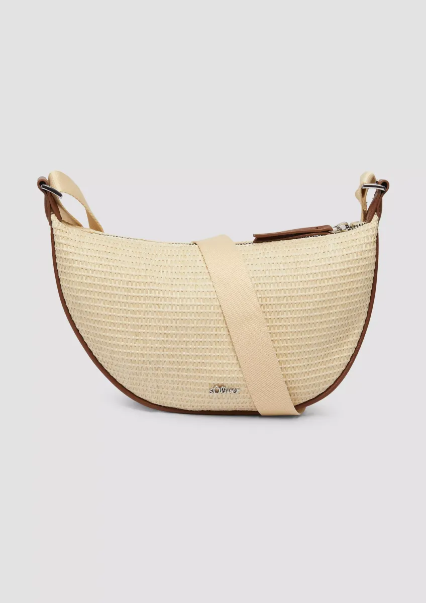 Halbmondtasche mit Twillfutter