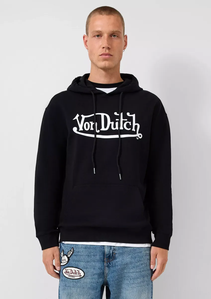 Hoodie mit Frontdruck ; QS x Von Dutch