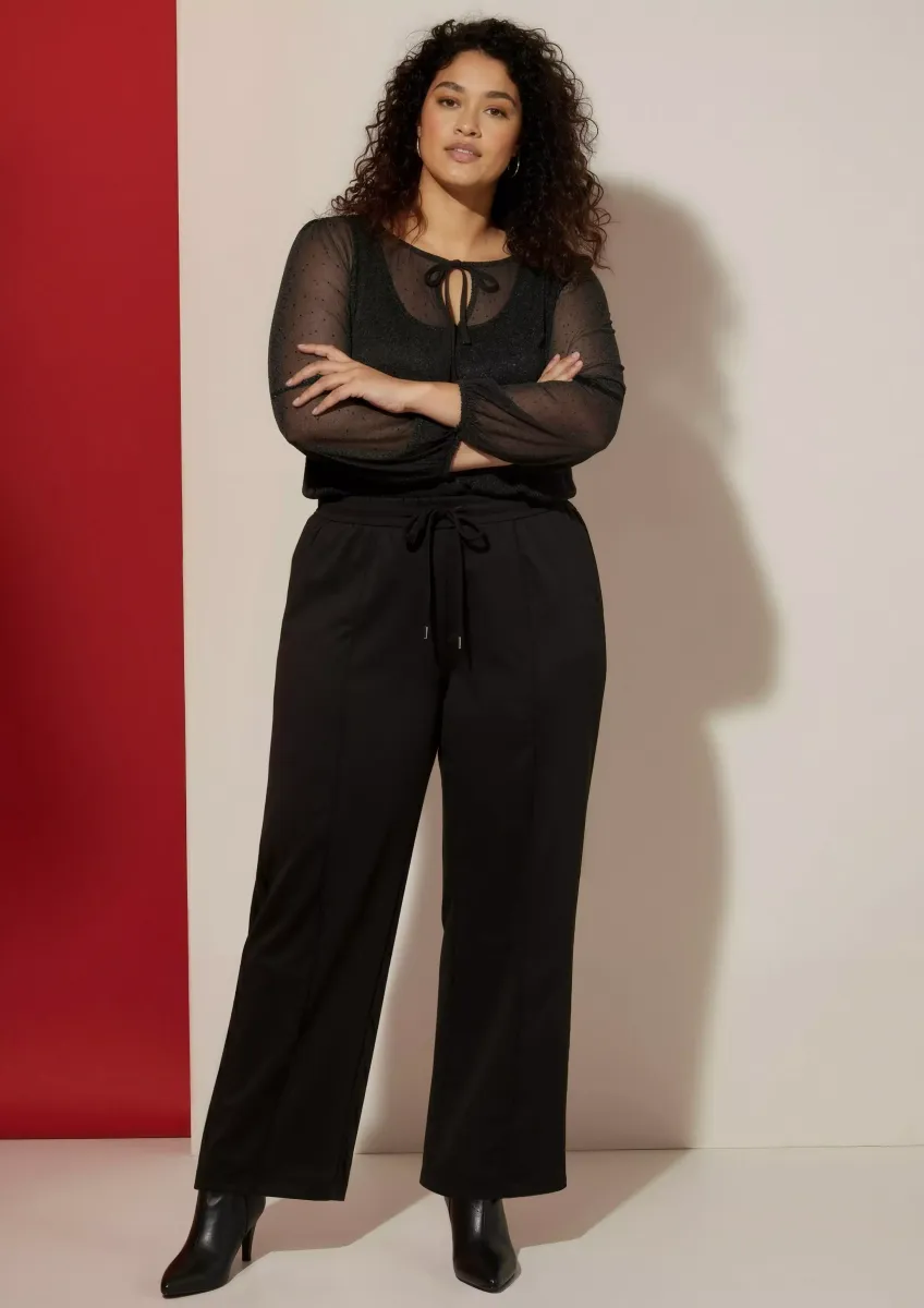 Hose mit geradem Bein und Elastikbund