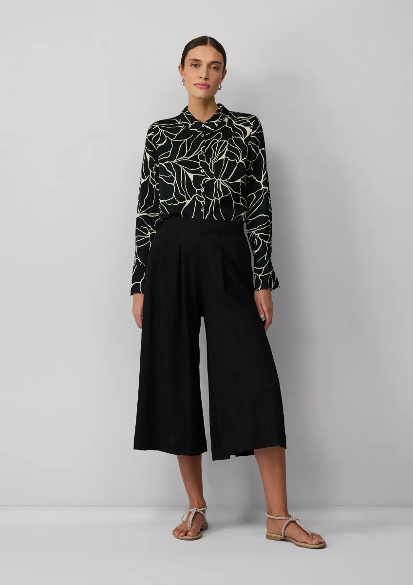 Hosenrock im Crinkle-Look mit Elastikeinsatz