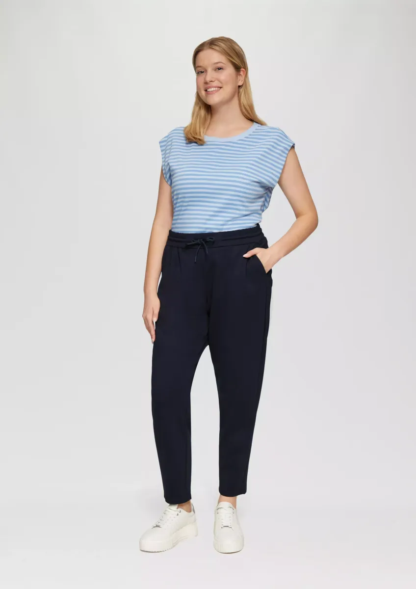 Interlock-Jogg Pants mit Gummizug