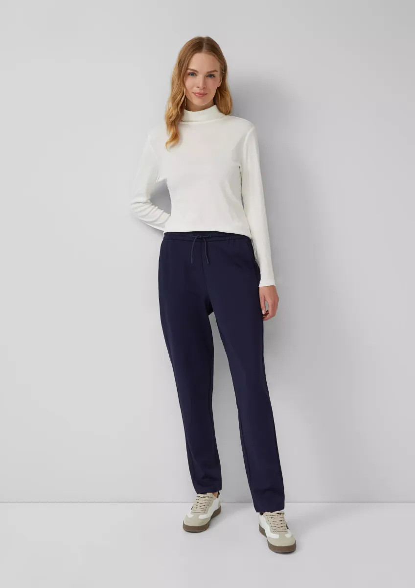 Interlock-Jogg Pants mit Gummizug