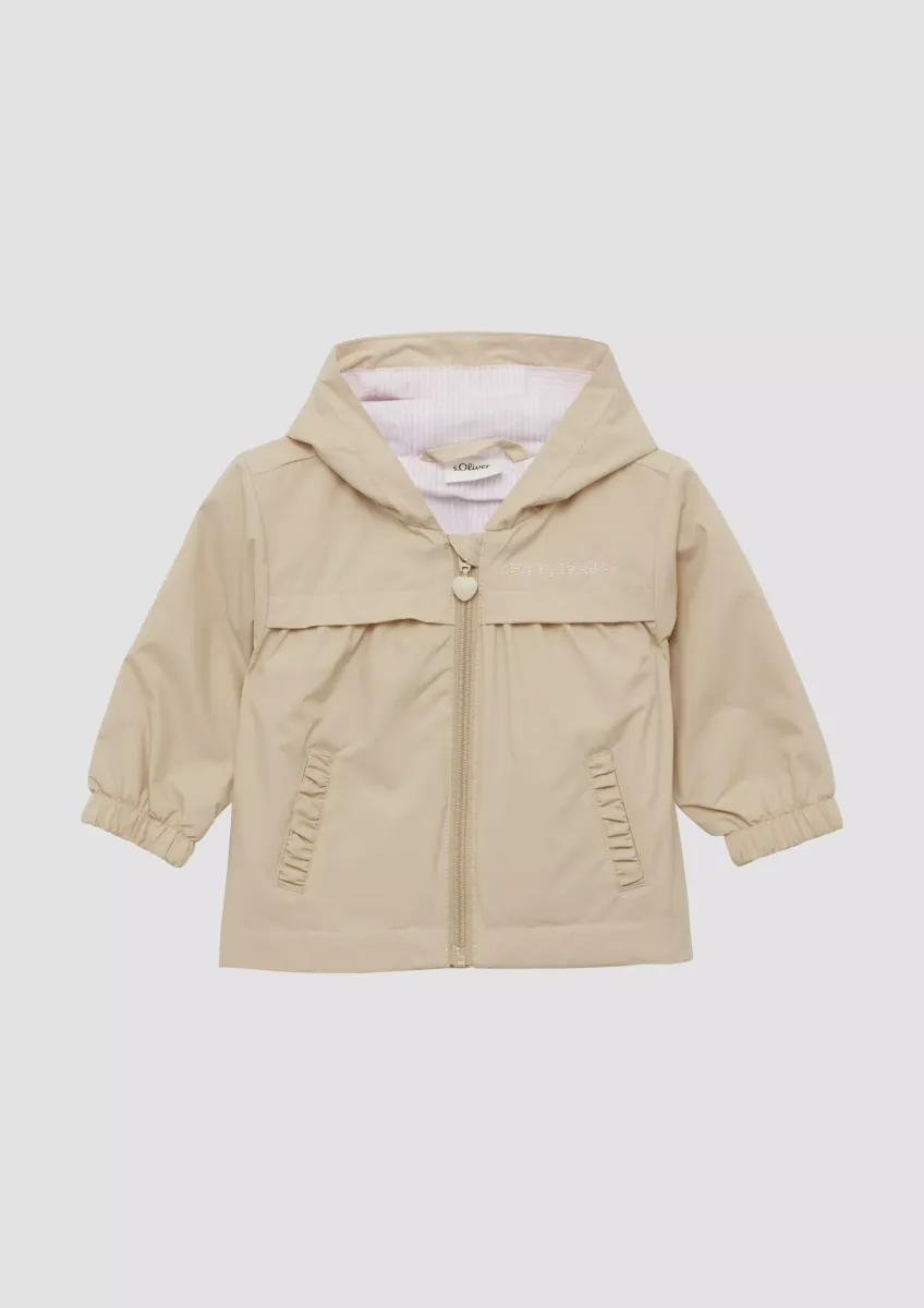 Jacke mit Kapuze und Baumwollfutter