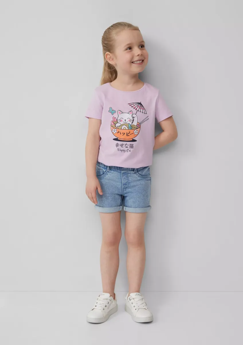 Jeans-Shorts / Mid Rise / Elastikbund