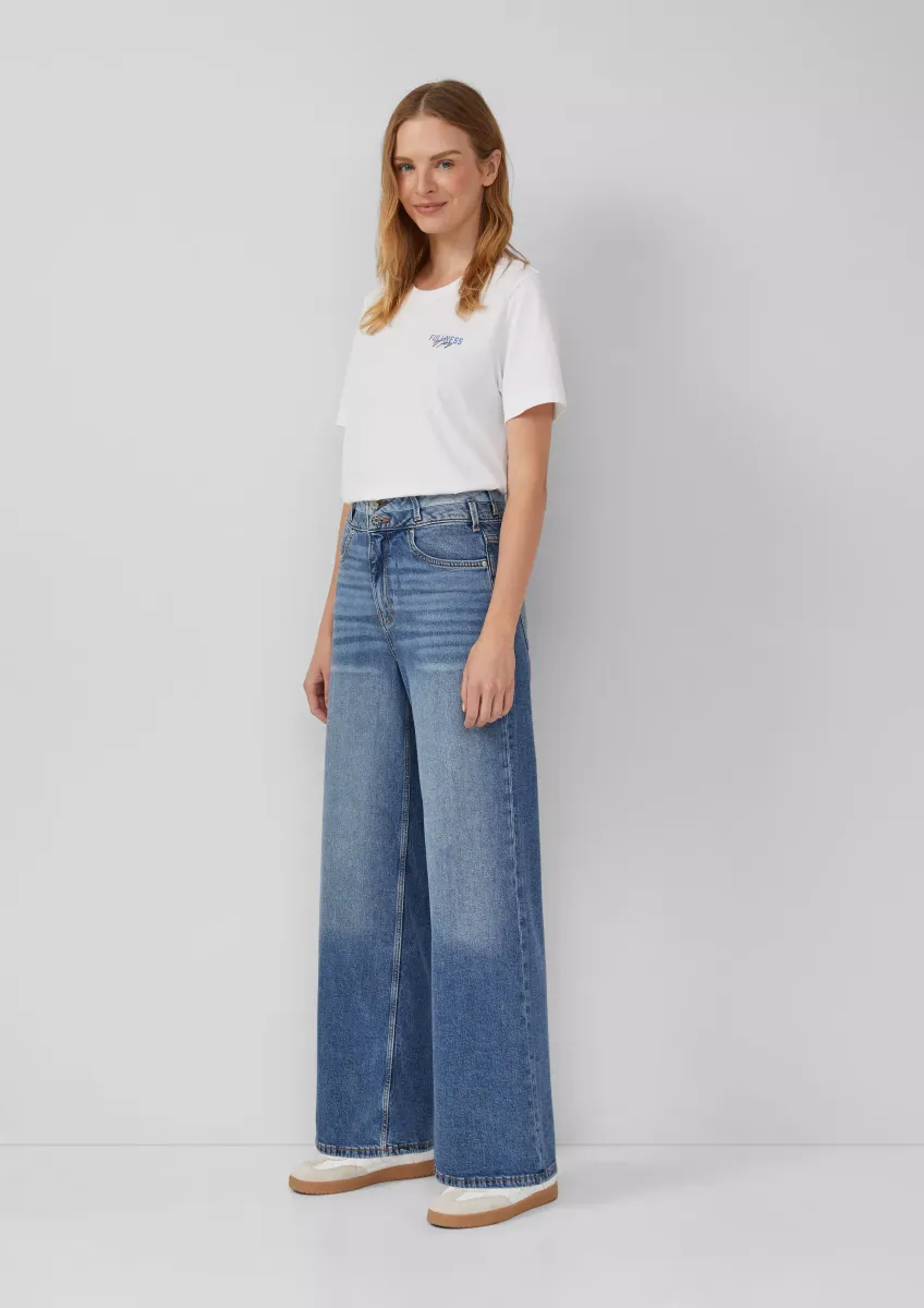 Jeans Suri / Regular Fit / High Rise / Wide Leg / Doppelter Taillenbund