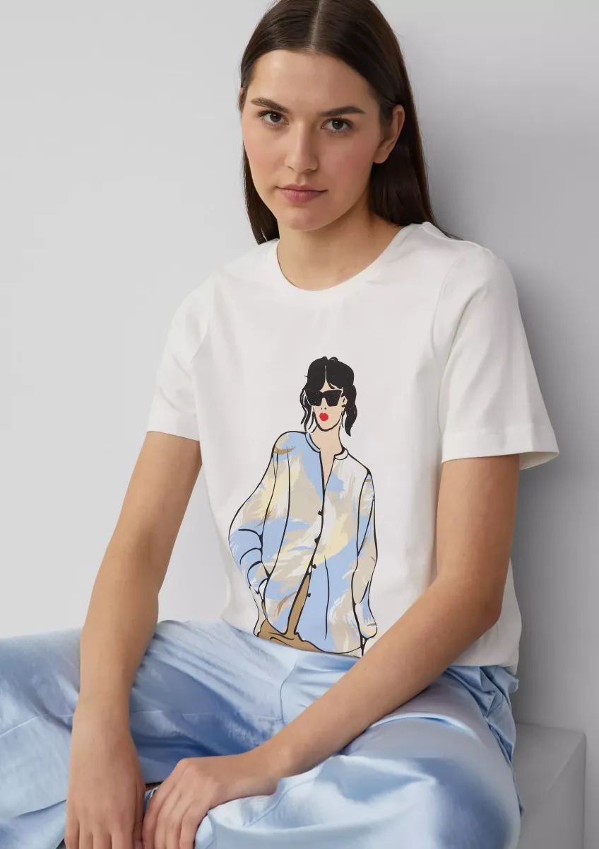 Jerseyshirt im Relaxed Fit mit Effekt-Artwork
