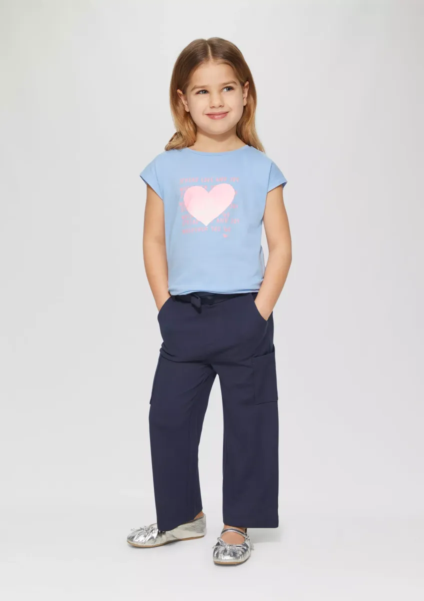 Jerseyshirt in V-Shape