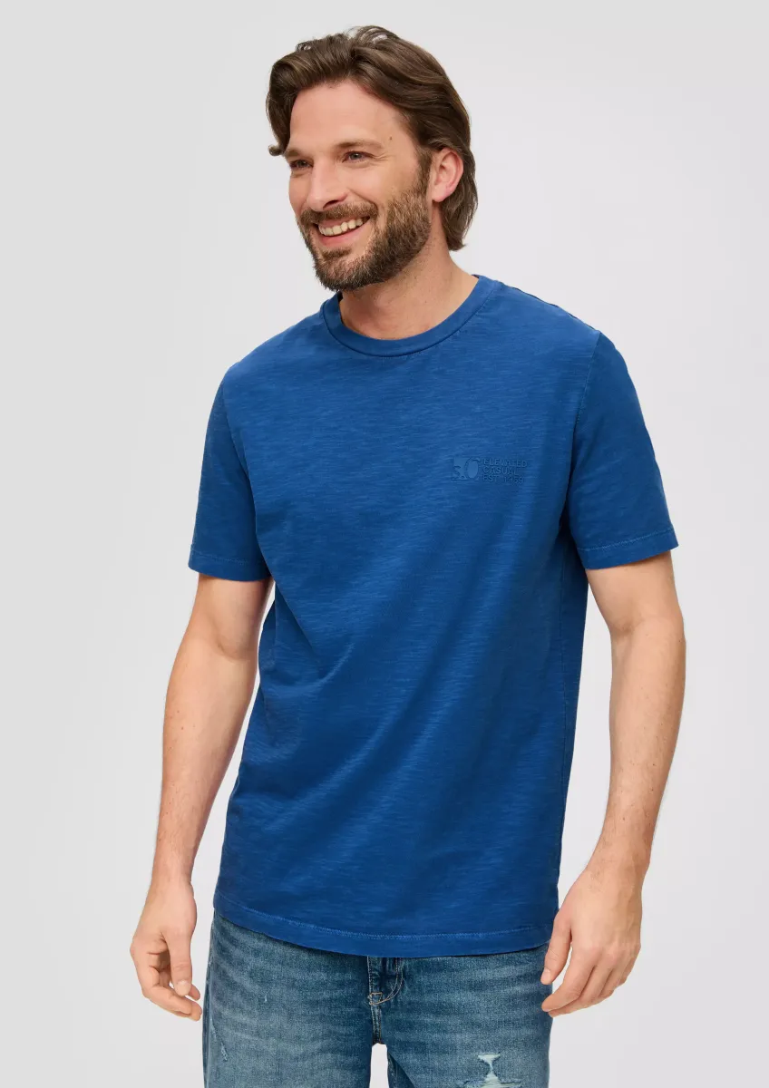 Jerseyshirt mit Labelprint