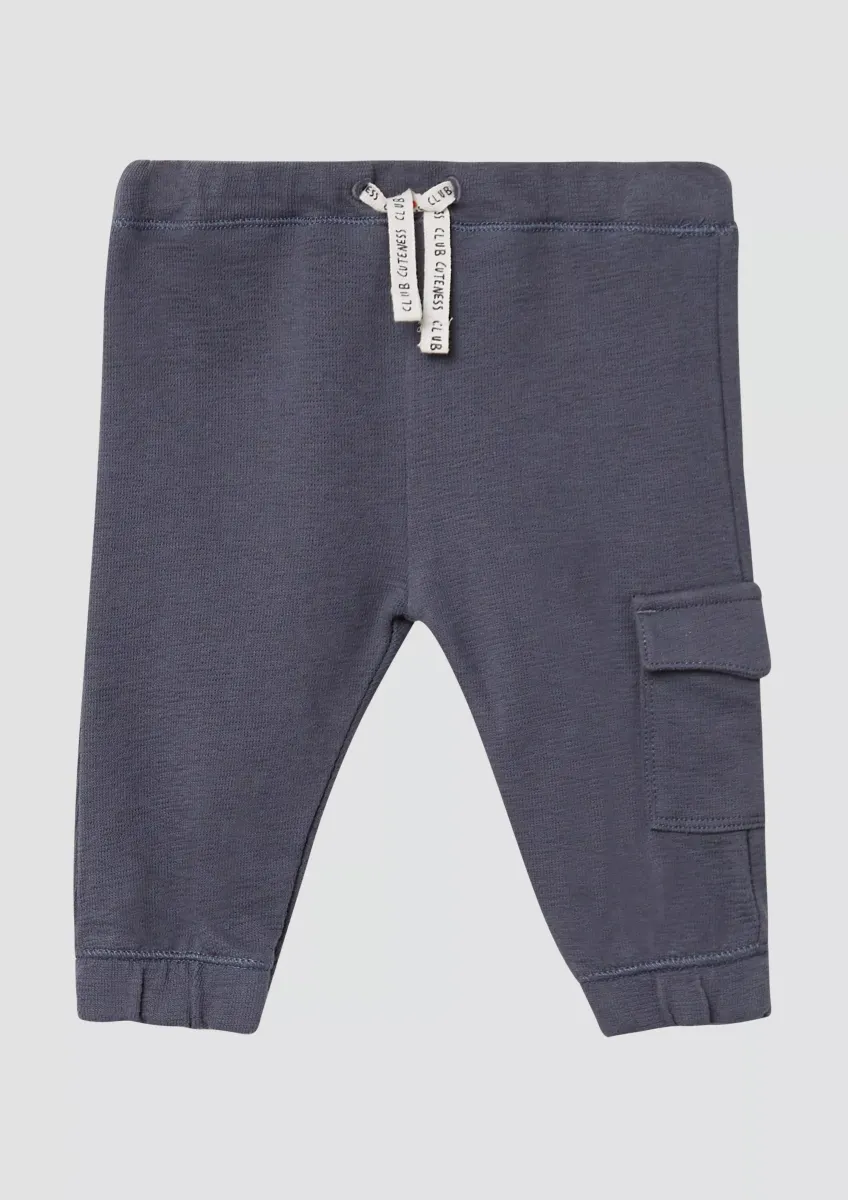 Jogging Pants mit Elastikbund aus Strukturjersey