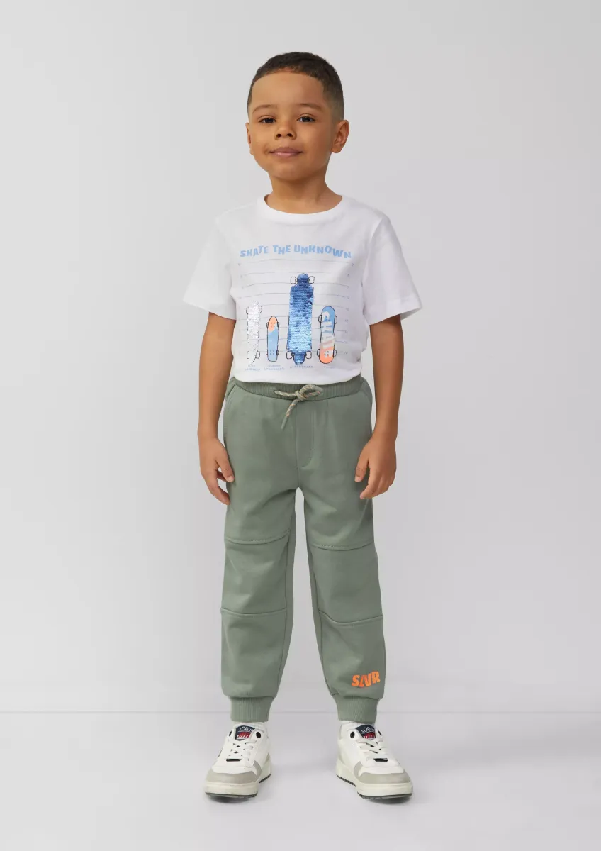Jogpants mit Print und Weitenregulierung