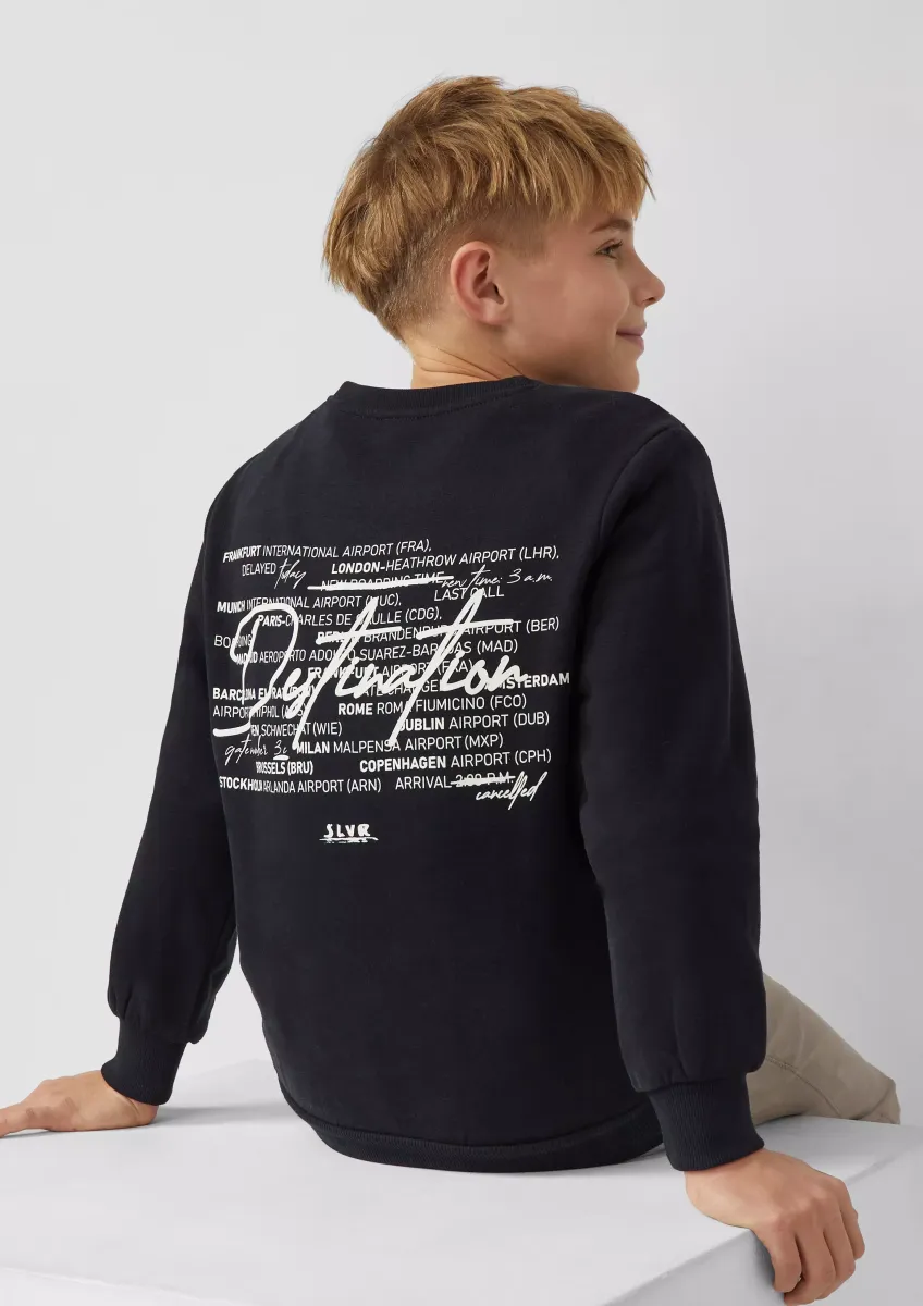 Kuscheliges Sweatshirt mit Rücken- und Frontprint