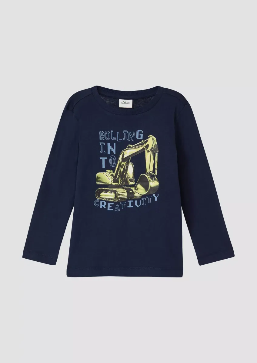 Langarm-Shirt mit Frontprint