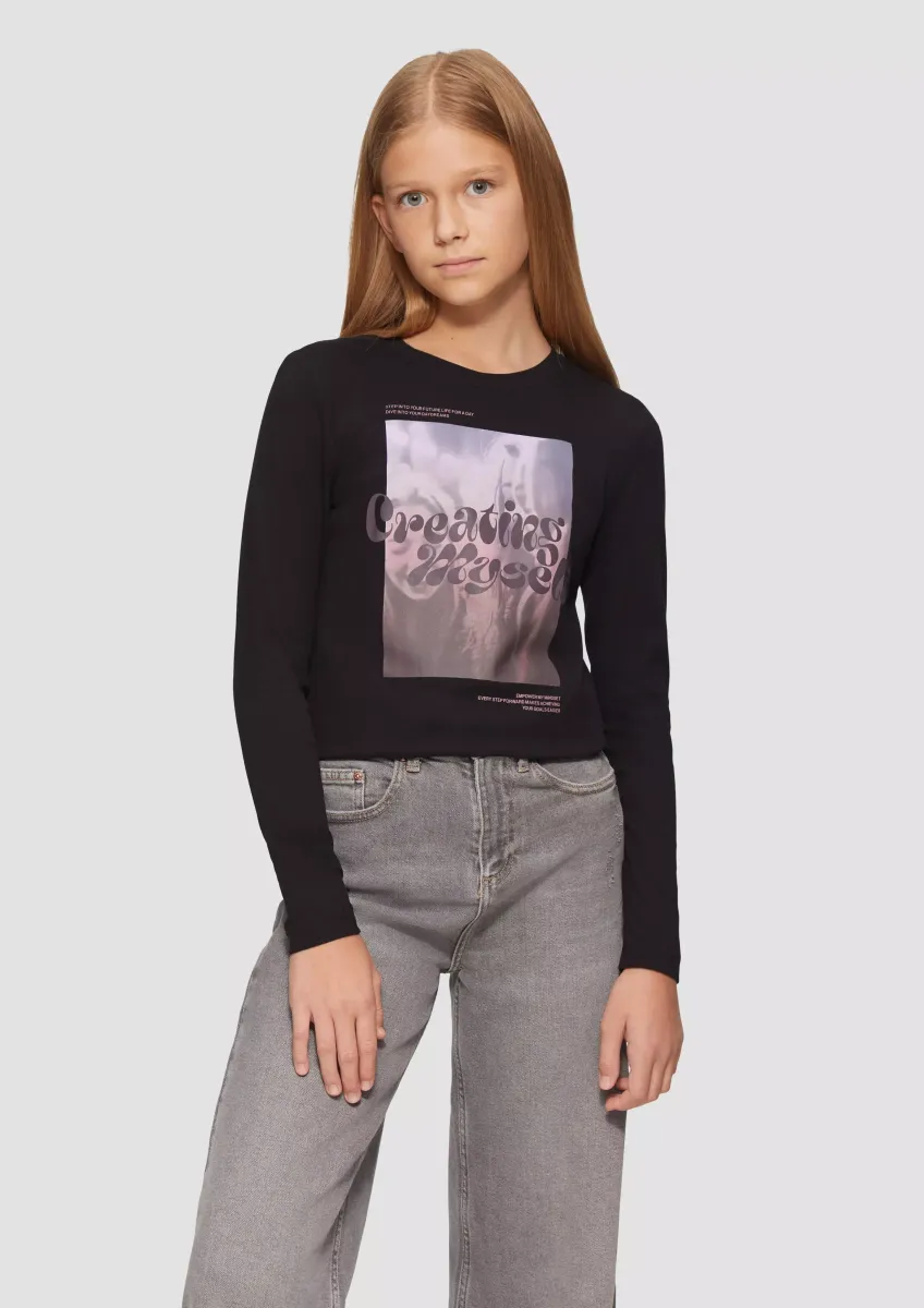 Langarmshirt mit Frontprint