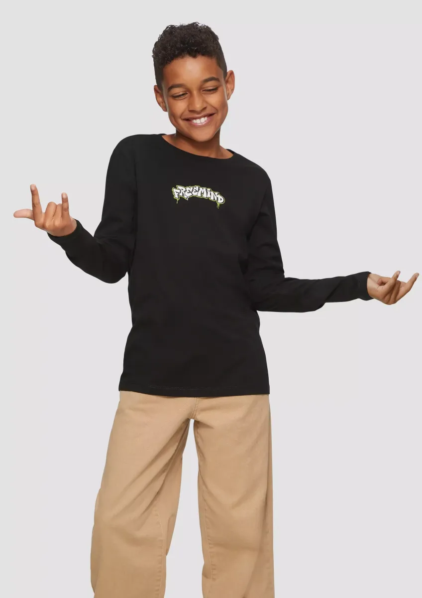 Langarmshirt mit Frontprint