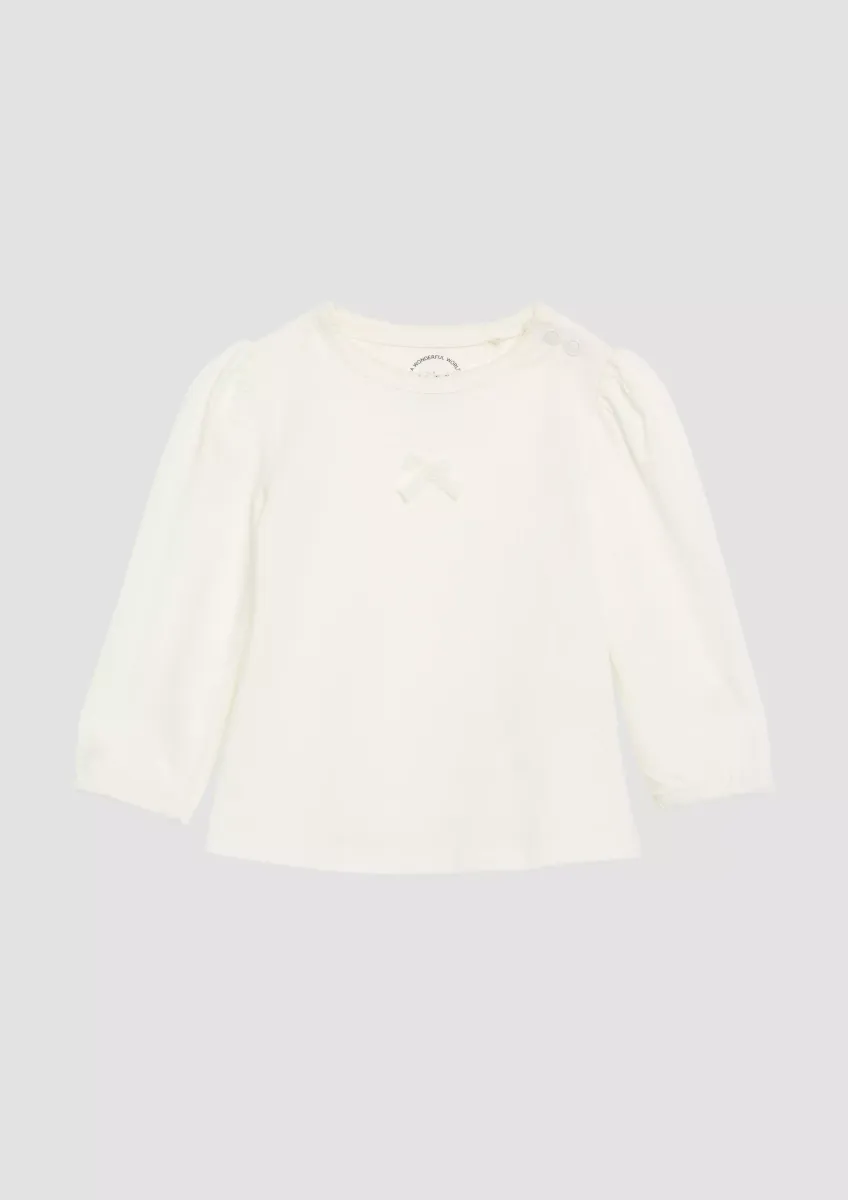 Langarmshirt mit Schleifendetail