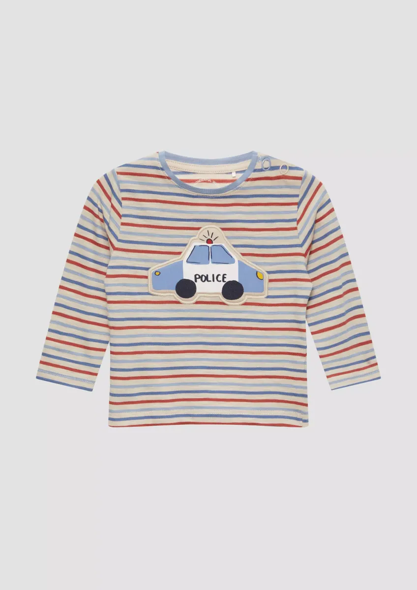 Langarmshirt mit wattierter Applikation