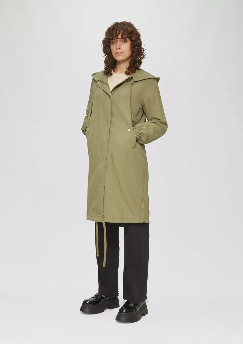Legerer Nylonparka mit Kapuze