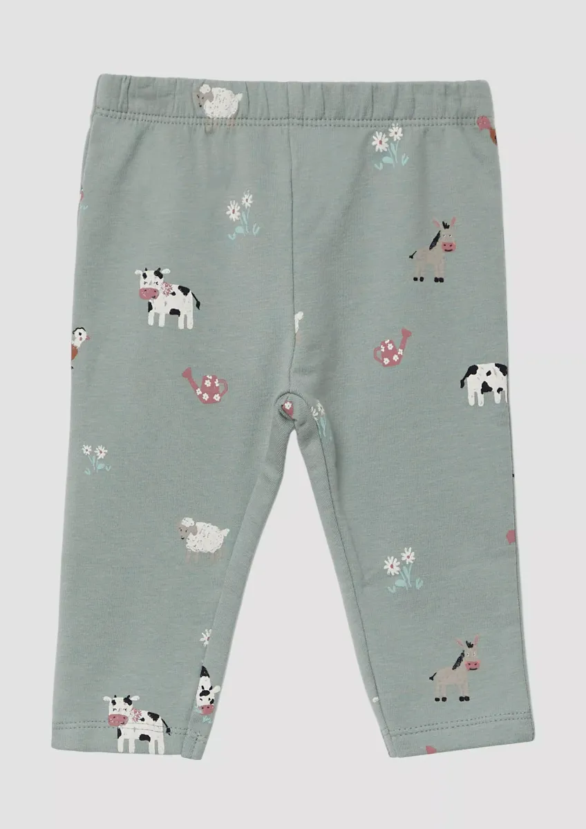 Leggings mit All-over-Print und Elastikbund