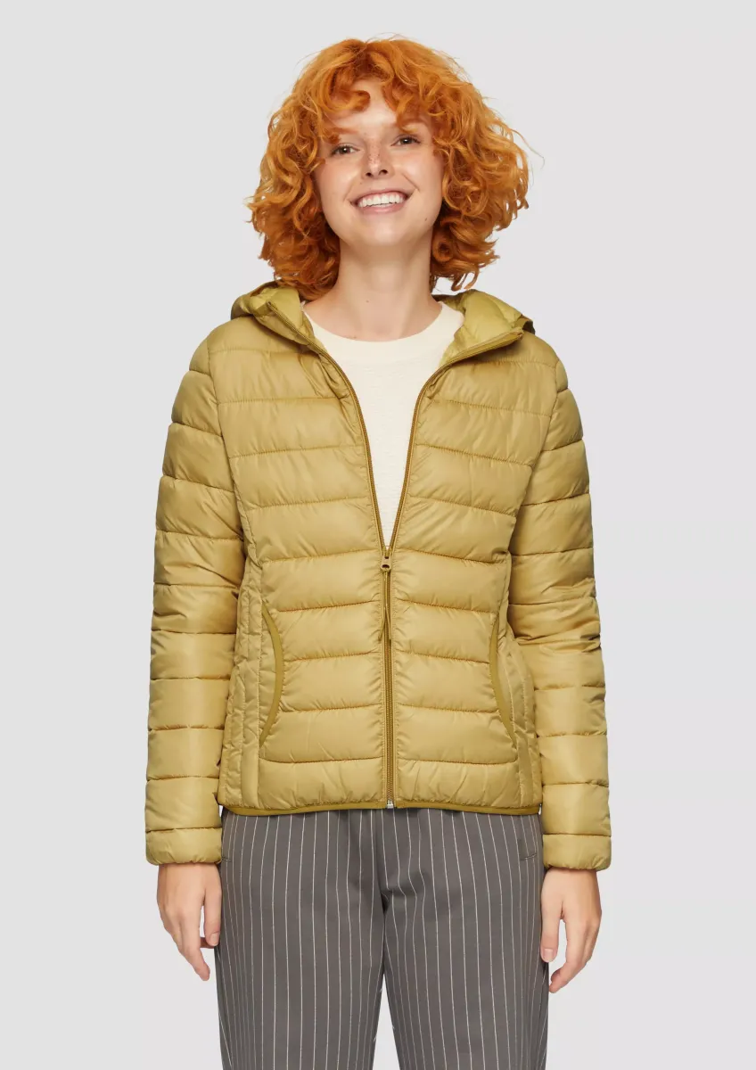 Leicht wattierte Steppjacke mit Kapuze