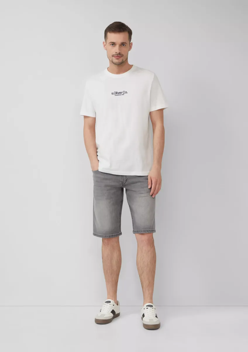 Leichte Jeans-Bermuda / Regular Fit / Mid Rise