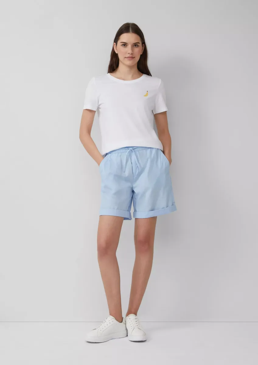 Leichte Relaxed-Fit-Shorts aus Baumwollmix