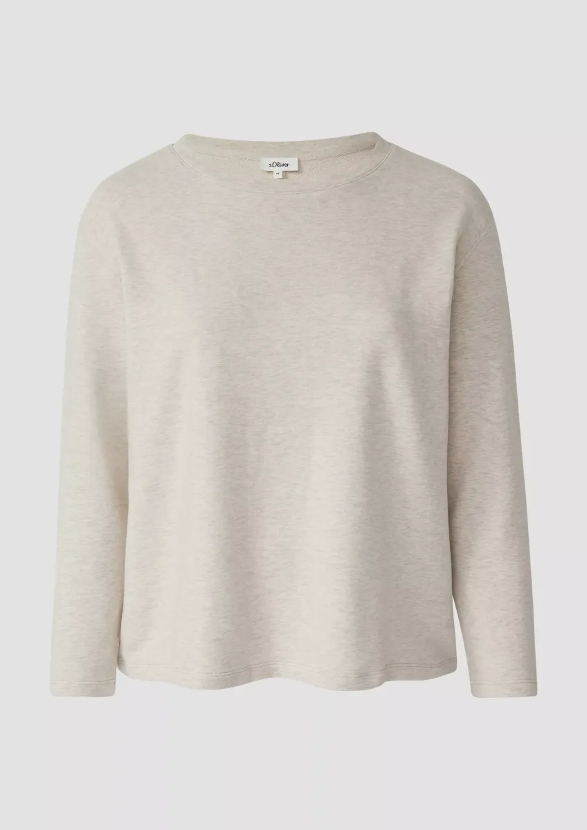 Leichter Sweat-Pullover mit Ziernähten