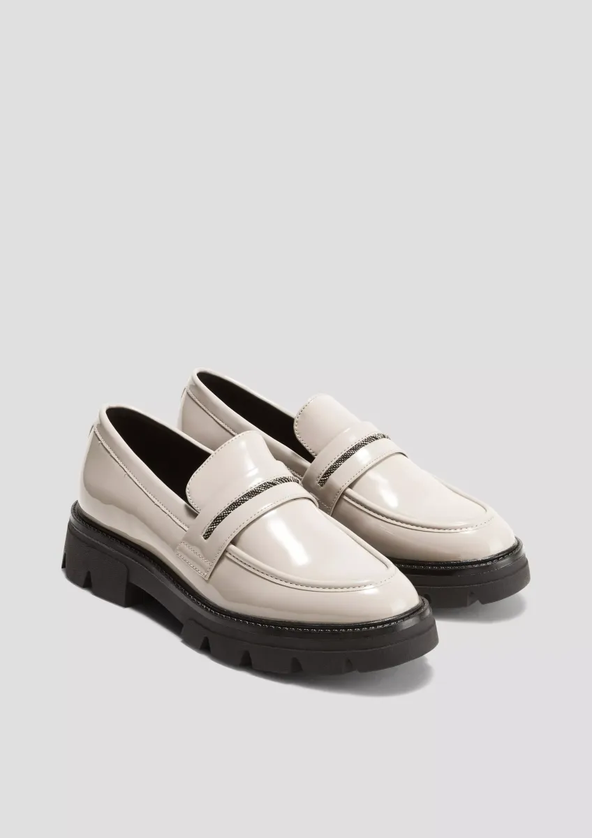 Loafer in Lackleder-Optik