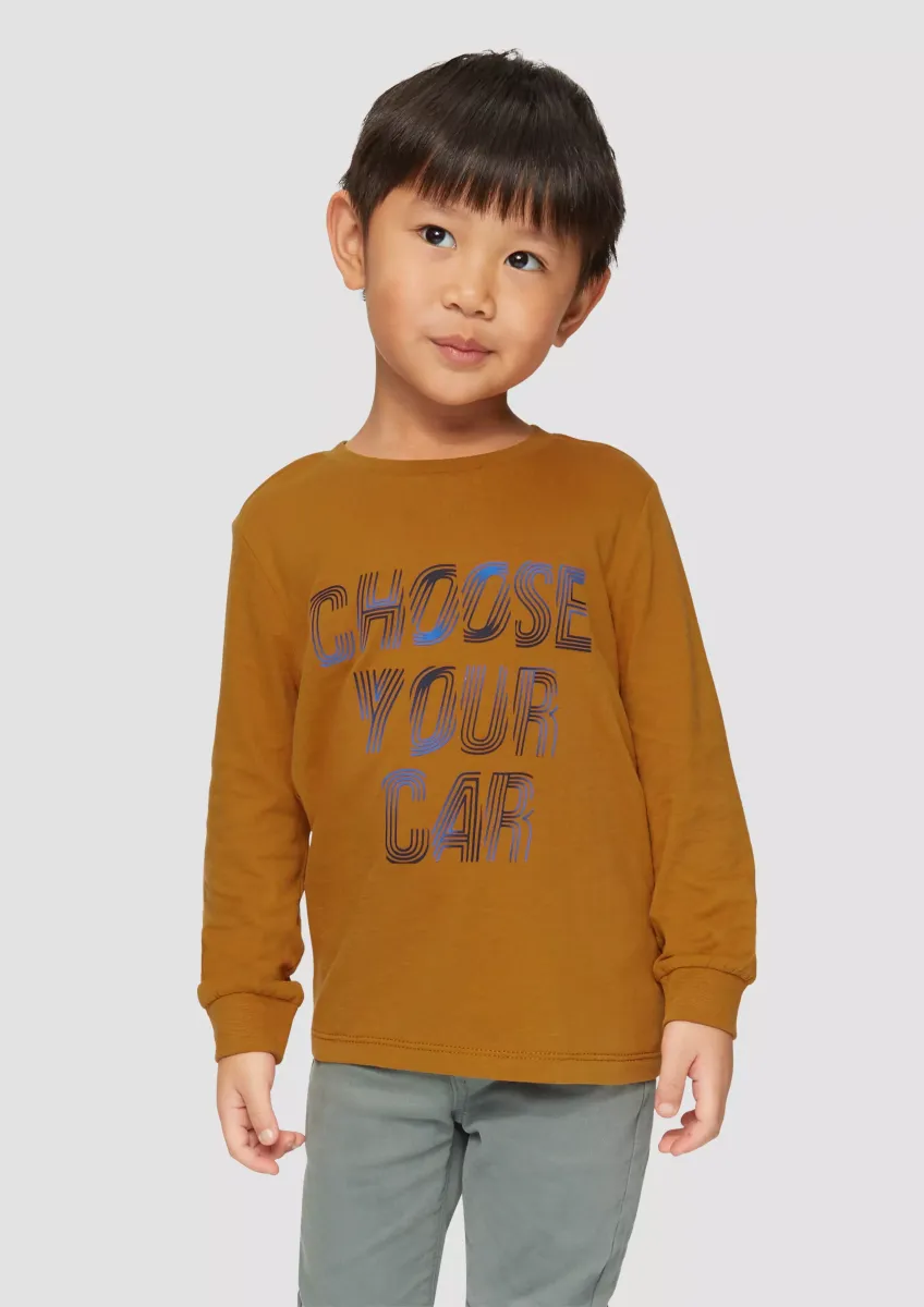 Longlseeve mit gummiertem Schriftprint