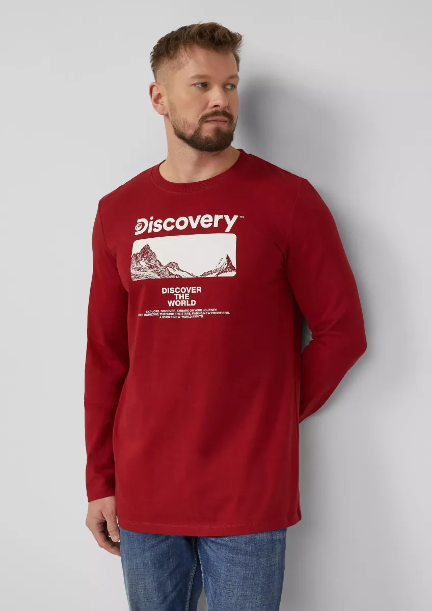 Longsleeve aus Baumwolle mit Discovery Channel®-Artwork