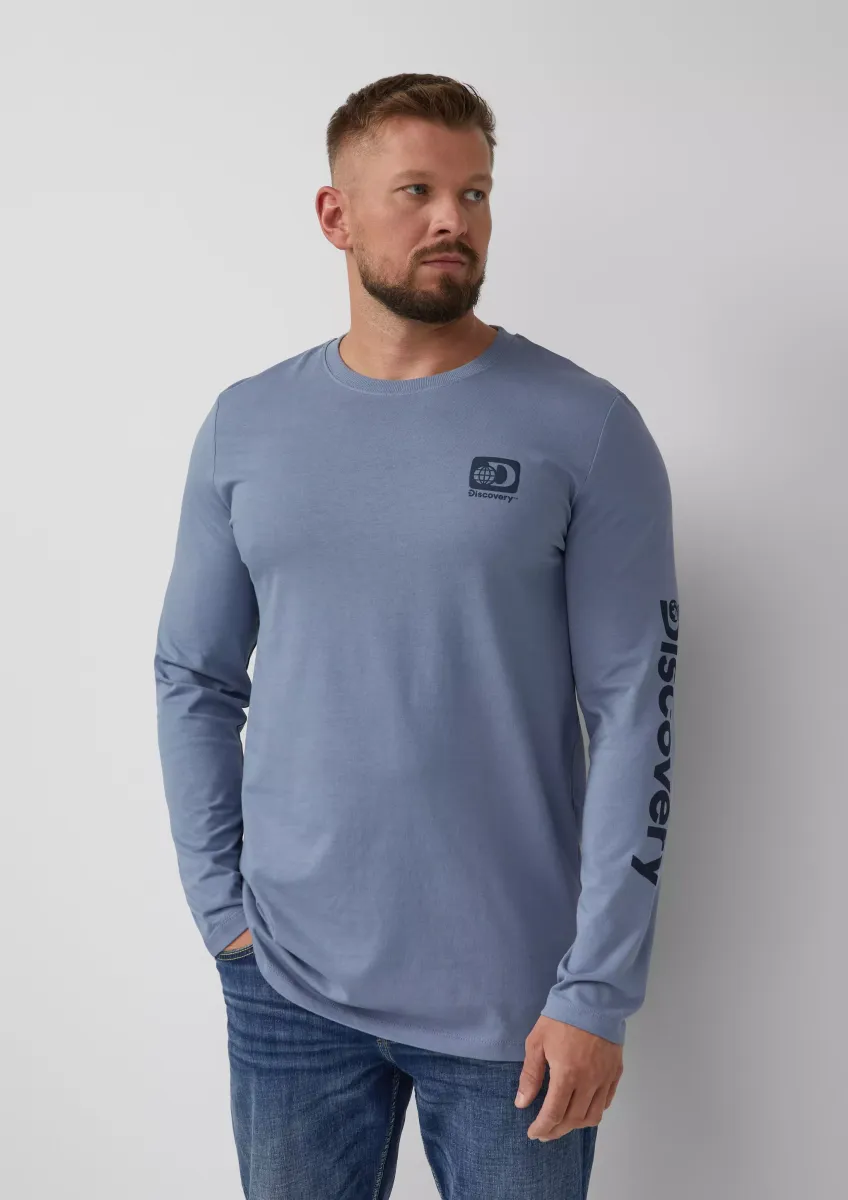 Longsleeve aus Baumwolle mit Discovery Channel®-Artwork