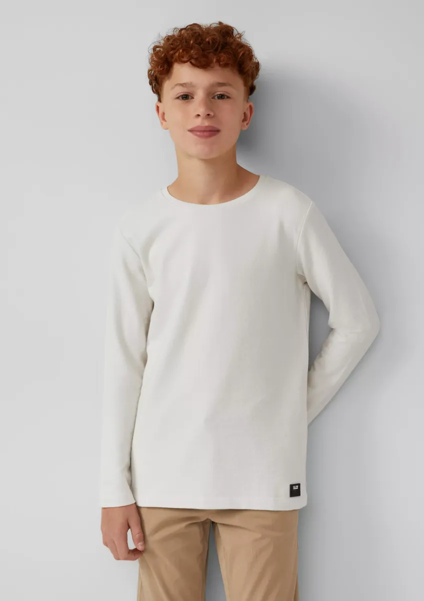 Longsleeve aus Strukturjersey