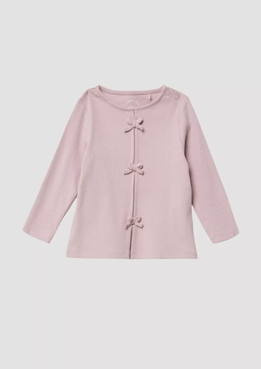 Longsleeve im A-Shape mit Schleifen-Details