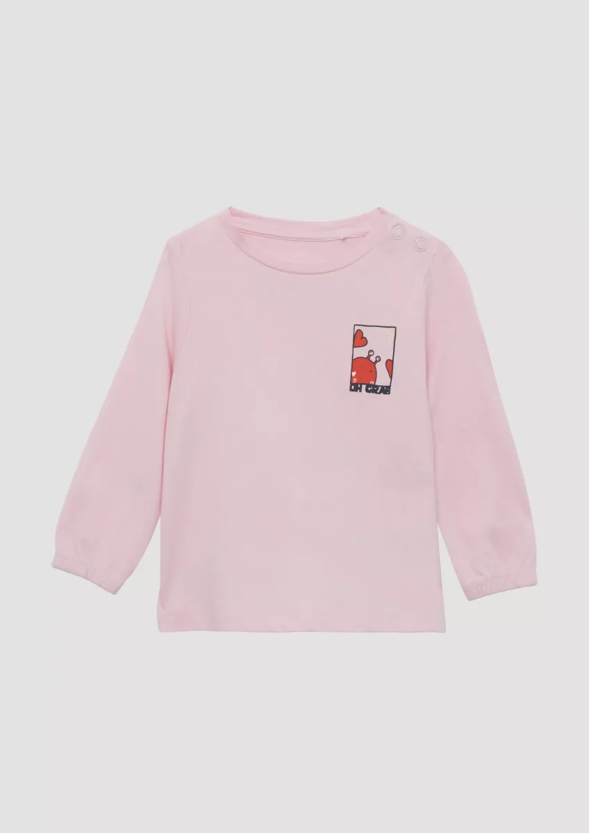 Longsleeve in A-Shape mit Front- und Rückenprint