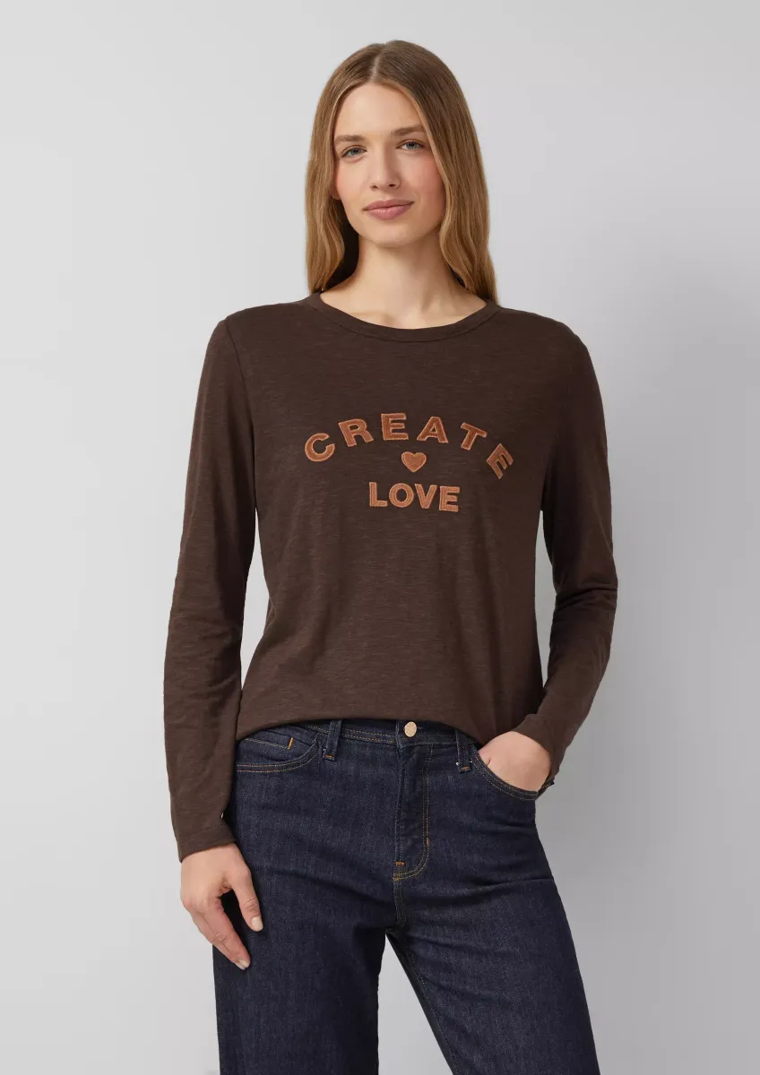 Longsleeve mit appliziertem Artwork