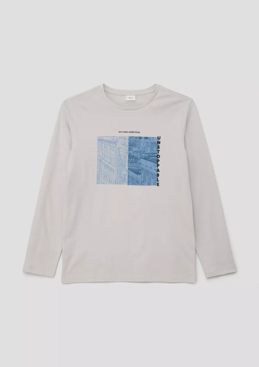 Longsleeve mit Frontprint im Loose Fit