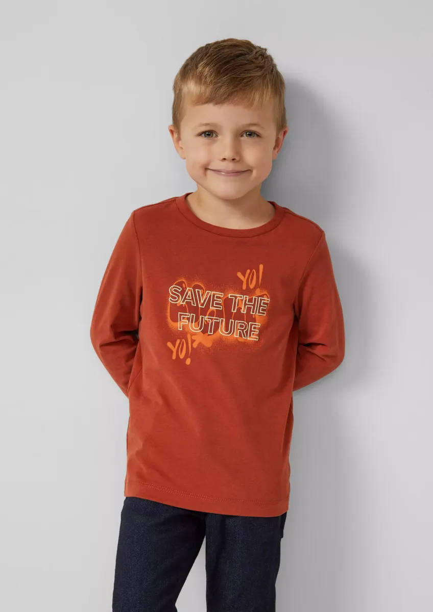 Longsleeve mit Frontprint