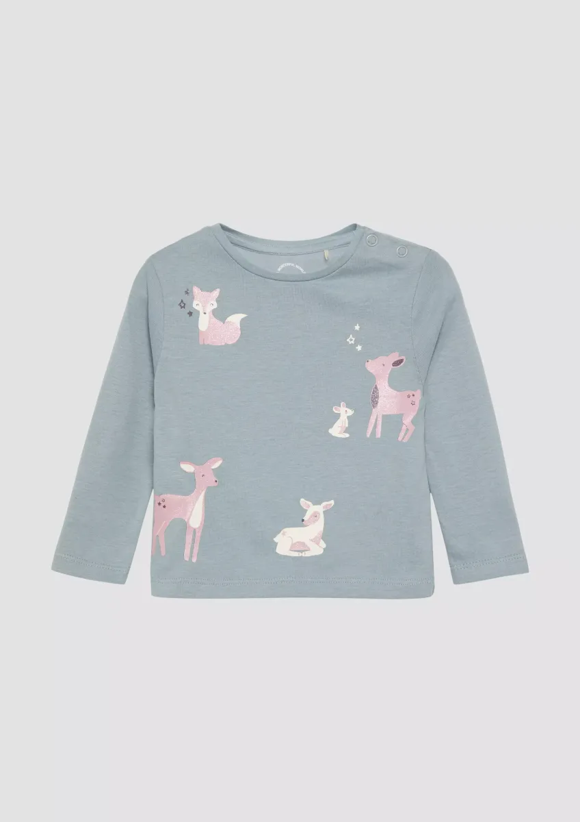 Longsleeve mit Glitzerprint