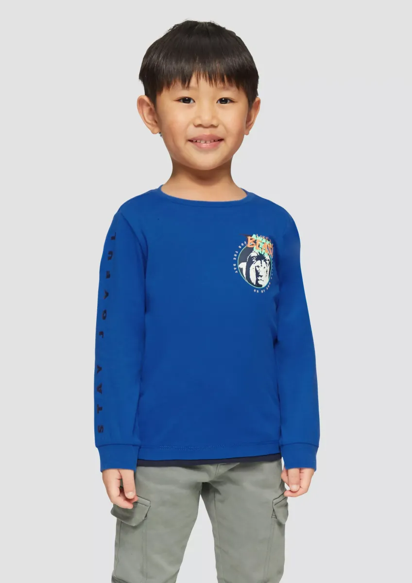 Longsleeve mit gummierten Prints