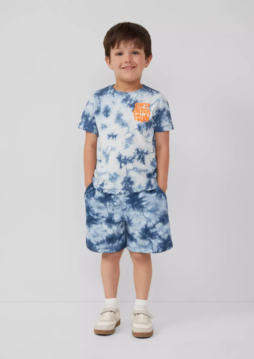 Loose-Fit-Bermuda in Batikoptik