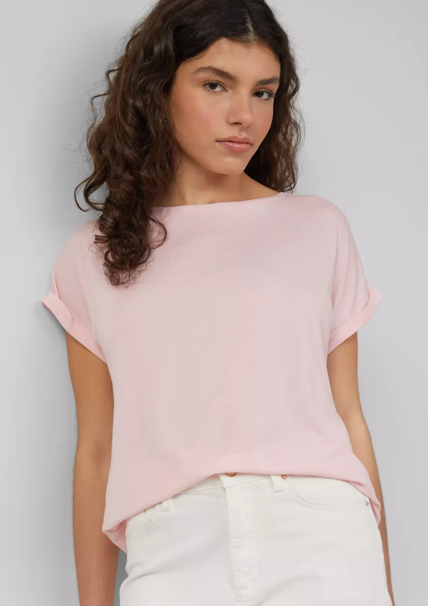 Loose-Fit-Shirt im Lyocellmix